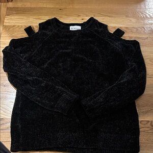 Olive & Oak Black Textured Sweater